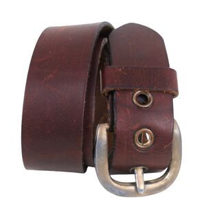 SUNBELT SADDLE BROWN GENUINE LEATHER 1.5"Wd CASUAL DRESS MEN'S BELT Sz 30 (31M